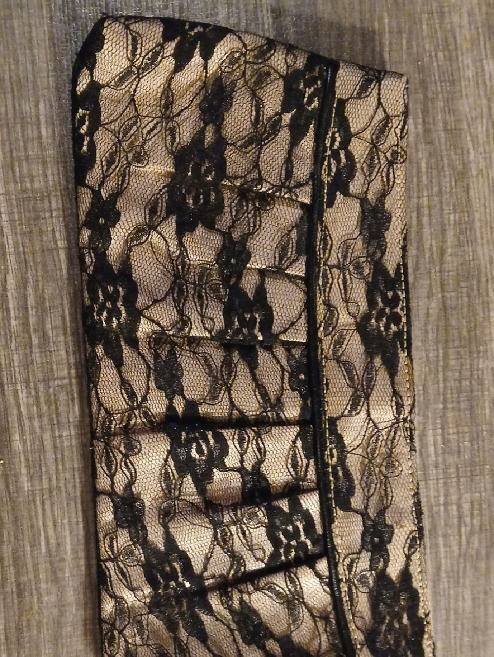 Nine West Metallic Gold Satin Clutch